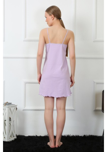 Kadın Ip Askılı Lila Penye Gecelik 367 fırsatları