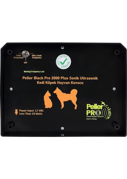 Black Pro 2000 Plus Sonik Ultrasonik Kedi Köpek Hayvan Kovucu Sistemi