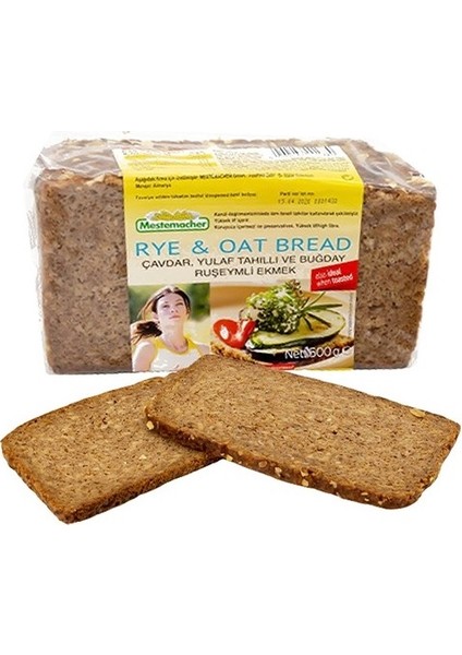 Yulaf-Çavdar & Ruşeymli Tam Tahıl Ekmeği 500 gr