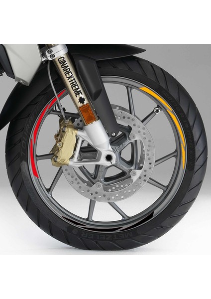 Germany Desing Siyah Kırmızı Sarı Almanya Jant Şeridi Sticker Çınar Extreme modelleri