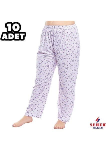 Seher Empirme Bayan Pijama Düz Paça 10'lu
