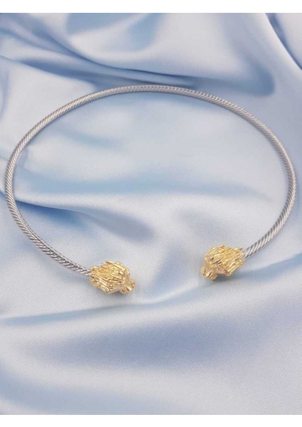 Xuping Çelik Çift Aslan Detaylı Kolye fiyatları