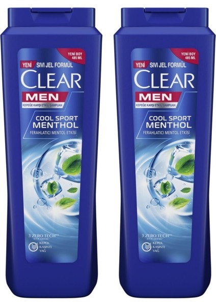 Erkek Şampuan Cool Sport Menthol Kepeğe Karşı Etkili 485 ml x 2 Adet fiyatları
