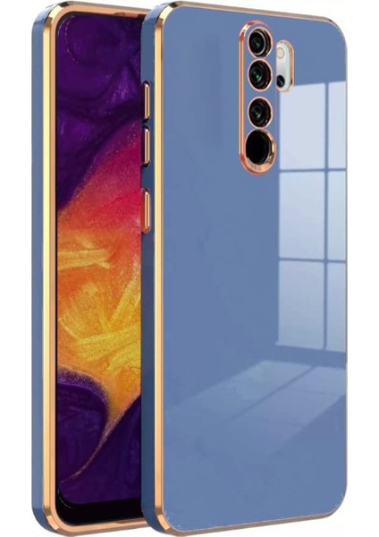 Case World Xiaomi Redmi Note 8 Pro Kapak Kamera Korumalı Lazer Kesim Lüx Silikon Kılıf - Petrol Mavisi