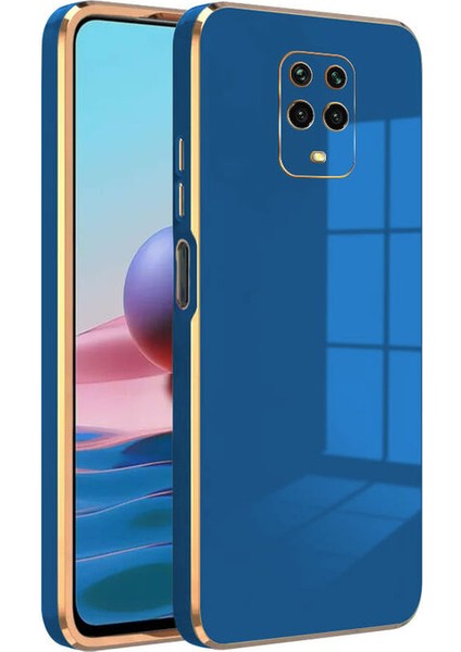 Xiaomi Redmi Note 9 Pro Kapak Kamera Korumalı Lazer Kesim Lüx Silikon Kılıf - Lacivert