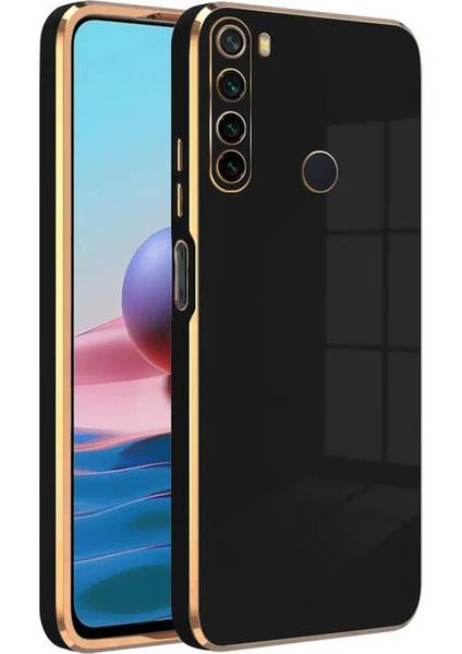 Case World Xiaomi Redmi Note 8 Kapak Kamera Korumalı Lazer Kesim Lüx Silikon Kılıf - Siyah