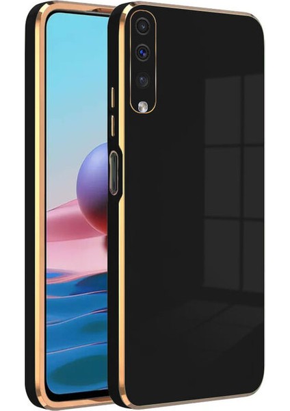 Samsung Galaxy A70 Kapak Kamera Korumalı Lazer Kesim Lüx Silikon Kılıf - Siyah