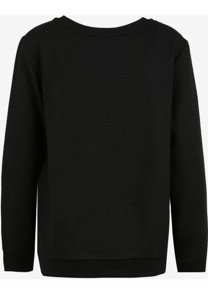 Siyah Kadın Bisiklet Yaka Sweatshirt D3WL-SWT28 fiyatları