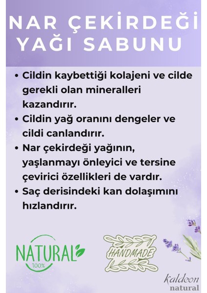 Nar Çekirdeği Yağı Şeffaf Transparan Sabunu 90 gr x 3 Adet