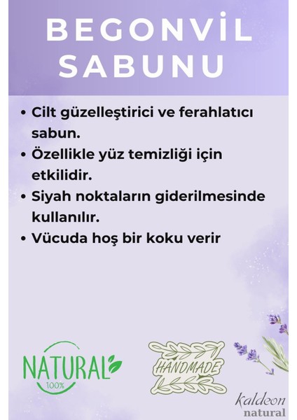 Begonvil Şeffaf Transparan Sabunu 90 gr x 3 Adet