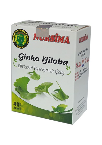 Nursima Ginko Biloba Bitkisel Karışımlı Çay 40 Lı Süzen Poşet