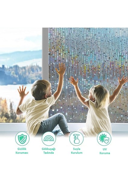 Cam Serisi Vitray Görünüm Için Kendinden Yapışkanlı Cam ve Duşakabin Kaplama Folyosu 15M x 45CM modelleri