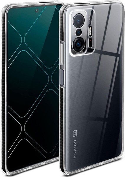 Xiaomi Mi 11T Pro 5g Uyumlu Kılıf 3D Kamera Korumalı Darbe Önleyici Şeffaf Renksiz Esnek Silikon