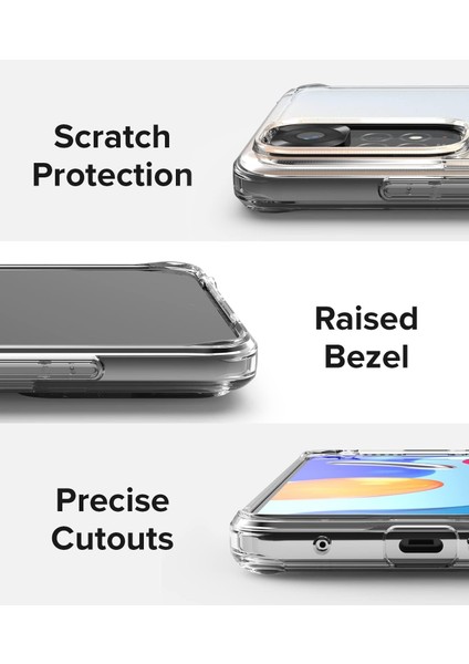 Xiaomi Redmi Note 11 Uyumlu Kılıf 3D Kamera Korumalı Darbe Önleyici Şeffaf Transparan Esnek Silikon
