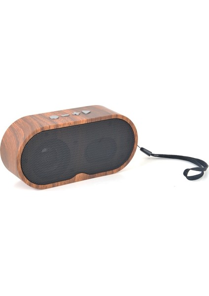 Ahşap Tahıl Bluetooth Hoparlör Retro Mini Kart Radyo Yaratıcı Ses (Yurt Dışından)