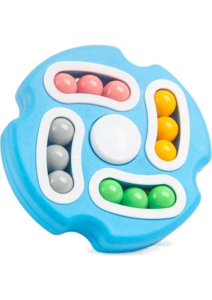 Çocuk Eğitici Çift Taraflı Flip Sihirli Disk Sihirli Fasulye Rubik Küpü Parmak Cayro Dekompresyon Dekompresyon Parmak Cayro Oyuncak (Yurt Dışından)