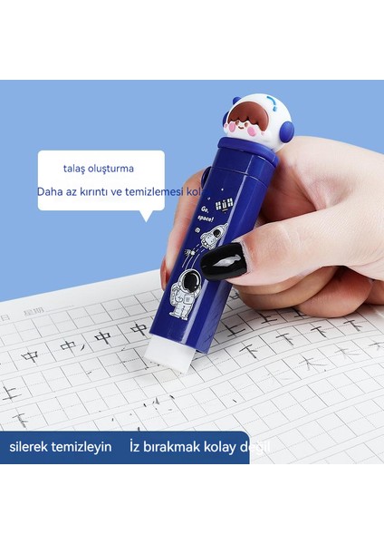 Karikatür Yaratıcı Itme-Çekme Silgi Iz Bırakmadan Temiz Geri Çekilebilir Silgi Ilkokul Öğrenci Silgi Kırtasiye (Yurt Dışından) fırsatları