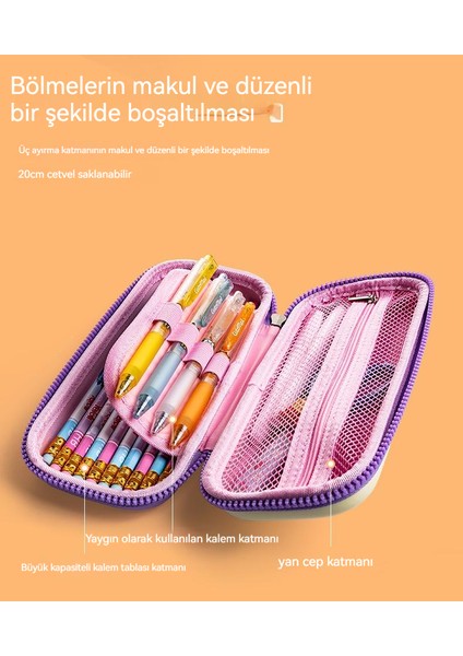 Yaratıcı Kalem Kutusu Dekompresyon Dekompresyon Kalem Kutusu Çok Fonksiyonlu Öğrenci Kırtasiye Kalem Çantası Sevimli Karikatür Çocuk (Yurt Dışından)