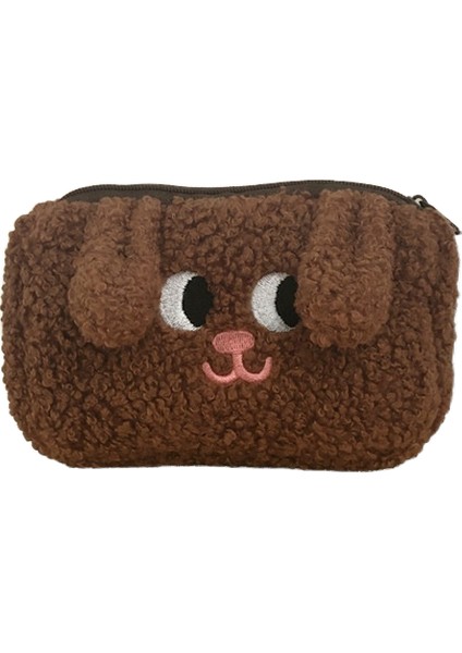 Kedi Fan Yeni Köpek Kalem Çantası Hendek Onarım Kırtasiye Çantası Sevimli Karikatür Bozuk Para Cüzdanı Ins Anahtar Küçük Çanta (Yurt Dışından)