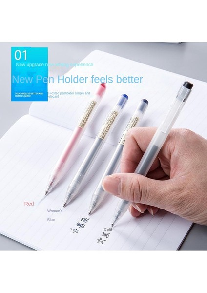 Ofis ve Okul Jel Kalemi, 0.5mm Siyah / Kırmızı / Mavi, Japon Kırtasiye Malzemeleri, 3 Adet (Yurt Dışından) fiyatları