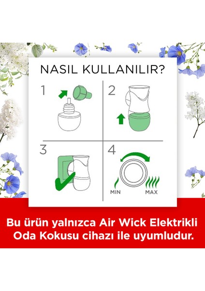 Air Wick Elektrikli Oda Kokusu Yedek Şişe Temizliğin Esintisi