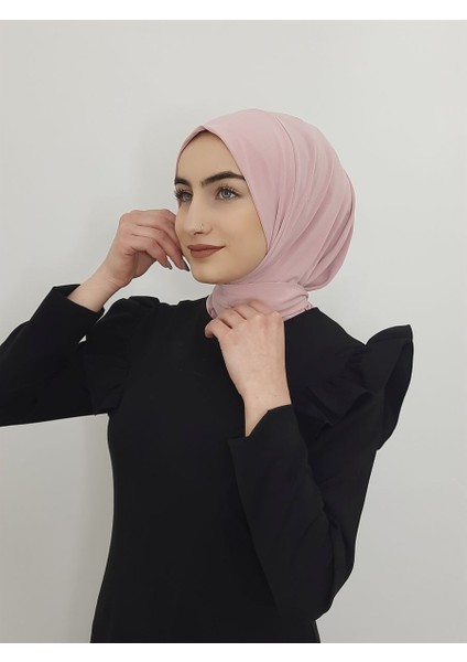 Cıtcıtlı Hazır Eşarp Şal Hijap Pudra Renk