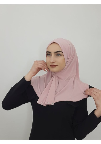 Cıtcıtlı Hazır Eşarp Şal Hijap Pudra Renk