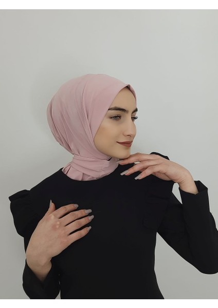 Cıtcıtlı Hazır Eşarp Şal Hijap Pudra Renk