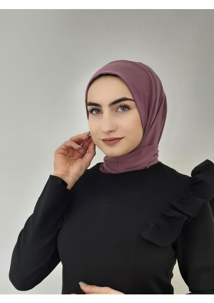 Cıtcıtlı Hazır Eşarp Şal Hijap Leylak Renk