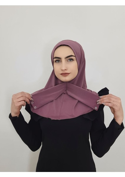 Cıtcıtlı Hazır Eşarp Şal Hijap Leylak Renk