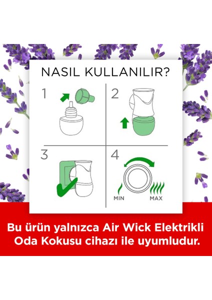 Air Wick Elektrikli Oda Kokusu Yedek Lavanta x 3