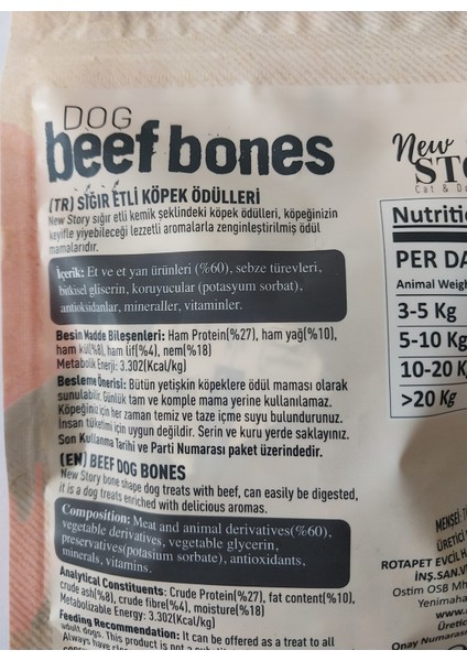 Yetişkin Kuzu Parça Etli Köpek Konservesi 2li, Dog Beef Bones Sığır Etli 6X80GR Yumuşak Ödül Maması