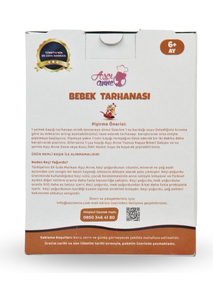 Aşçı Anne Bebek Tarhanası 250G