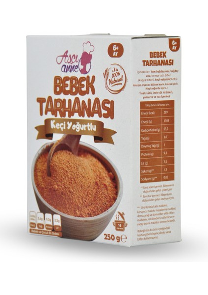 Aşçı Anne Bebek Tarhanası 250G