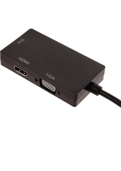 2106 Mini Displayport To HDMI Dvi Vga Kablo Çevirici Dönüştürücü Thunderbolt