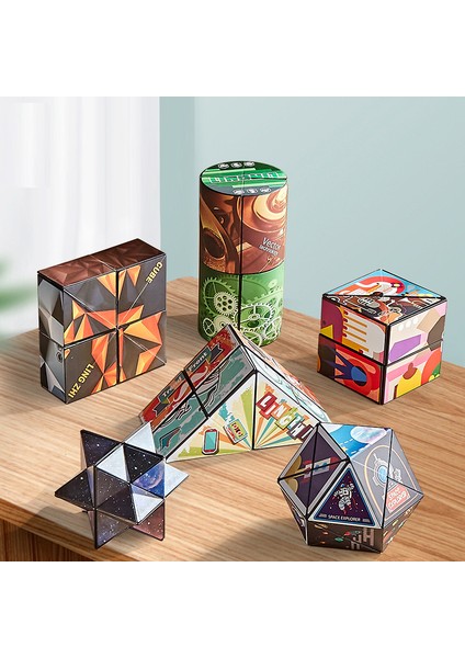 Uzaylı Rubik Küpü Çevrilebilir Çeşitleme - 6 Adet (Yurt Dışından)