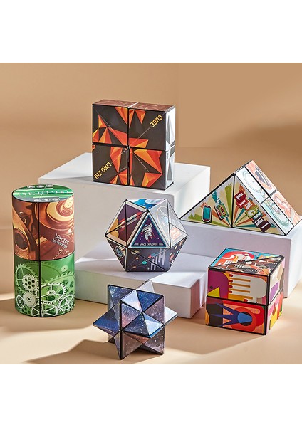 Uzaylı Rubik Küpü Çevrilebilir Çeşitleme - 6 Adet (Yurt Dışından)