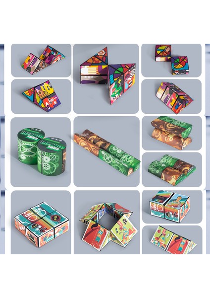 Uzaylı Rubik Küpü Çevrilebilir Çeşitleme - 6 Adet (Yurt Dışından)