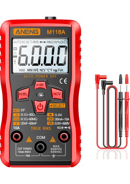 Tam Otomatik Aralıklı Multimetre Elektrikli Enstrümantasyon (Yurt Dışından)