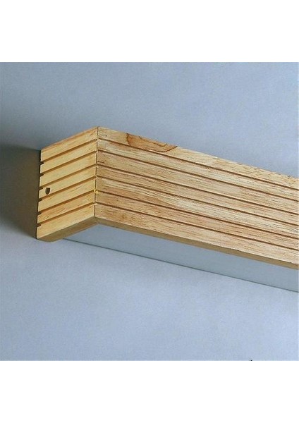 Modern Japon Tarzı LED Lamba Oak Ahşap Duvar Lambası Nordic Masif Ahşap Ayna Duvar Işıkları Aplik Yatak Odası Banyo Sıcak Işık Için (Yurt Dışından)