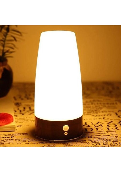 Pır Hareket Sensörü ile LED Masa Lambası Pille Çalışan Hareket Sensörü Masa Gece Lambası JA55 | LED Masa Lambaları (Yurt Dışından)