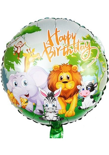 Safari Konsept Balon Seti 7 Yaş Safari Jungle Parti Doğum Günü Balon Karşılama Set Yeşil Rakam Balon fiyatları