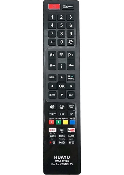 Kl RM-L1200+ Vestel Youtube-Netflıx Tuşlu LCD LED Tv Kumanda