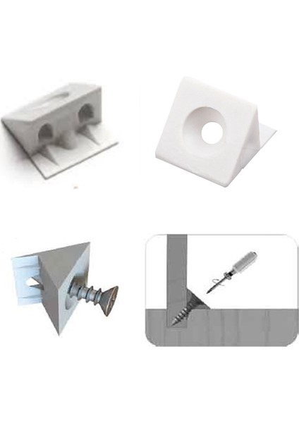 Plastik Arkalık Bağlantı Pimi Beyaz ( 100 Adet )