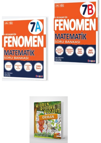 2024 Matematik 7A & 7B Soru Bankası 2 Kitap