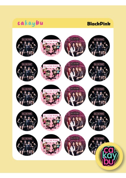 Blackpink Sticker Set A4 1 Sayfa