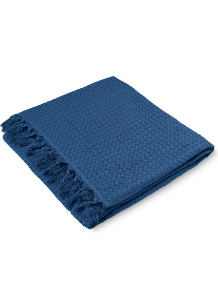 Waffle Tek Pike Mavi Çift Kişilik