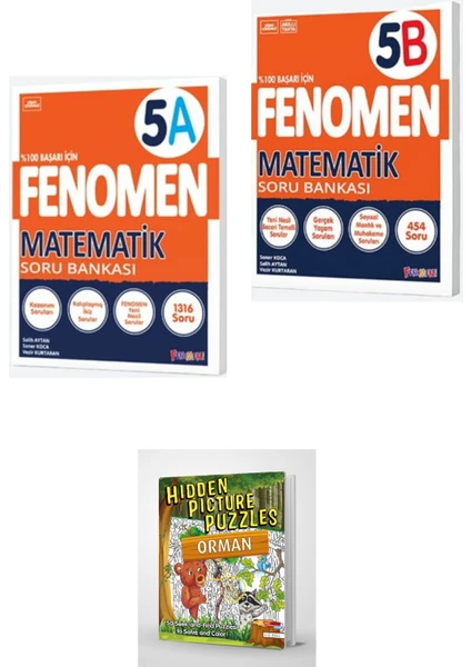 Fenomen Okul Yayınları  2024 Matematik 5A & 5B