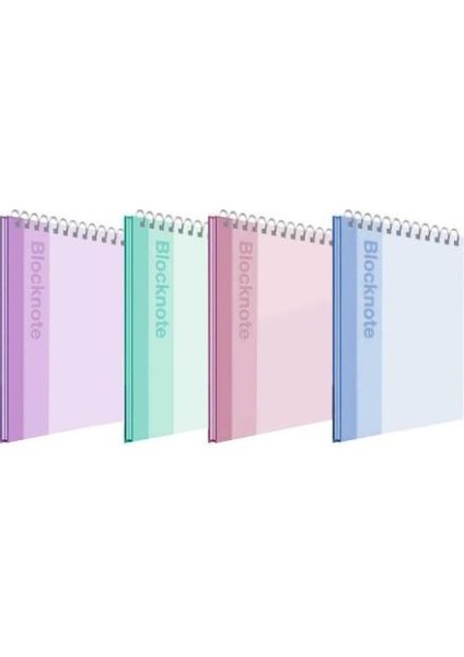 Faber Castell Bloknot Pastel Renk Defter 80 Yaprak A4 Çizgili -2'li-