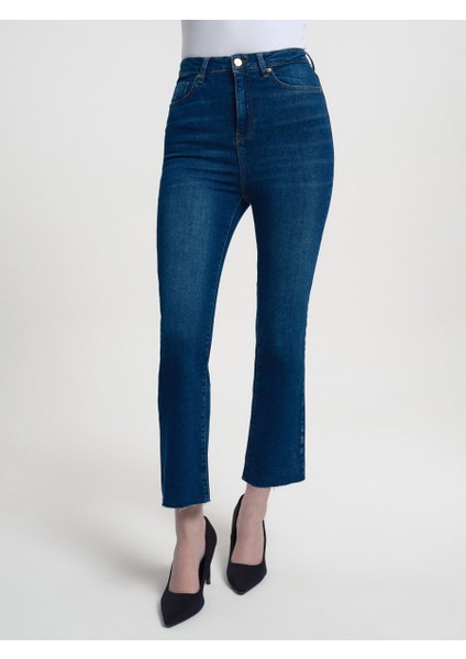 Crop Flare Slim Fit Kadın Pantolon